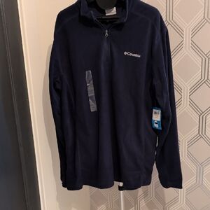 Columbia Men's Dark Blue Zip-Up Sweater